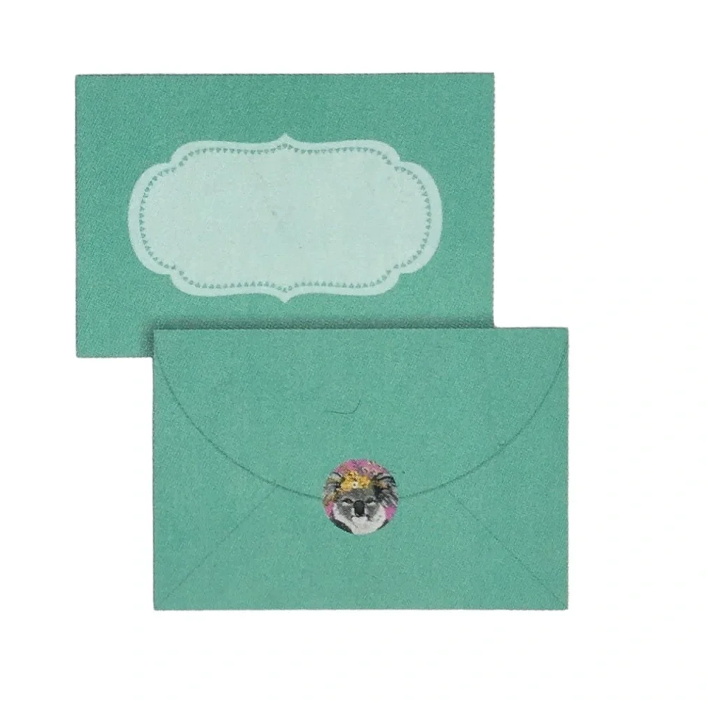 OCS Flower Crown Friends Window Boxed Note Cards with Stickers (NCS08), 12 ct